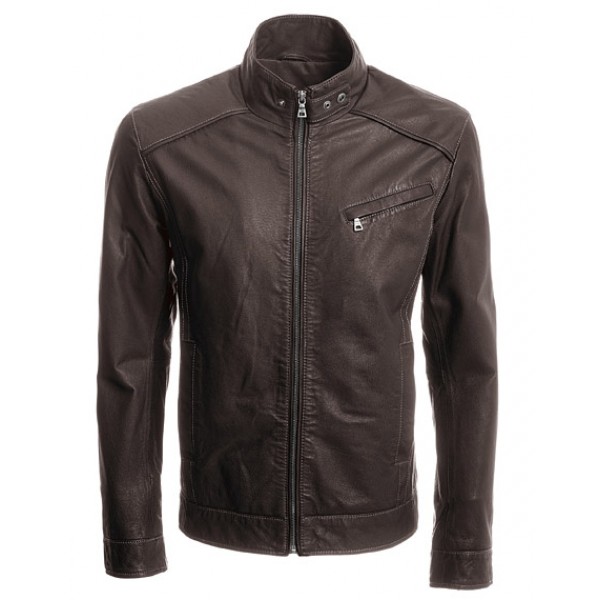 Slim Fit Leather Jacket 